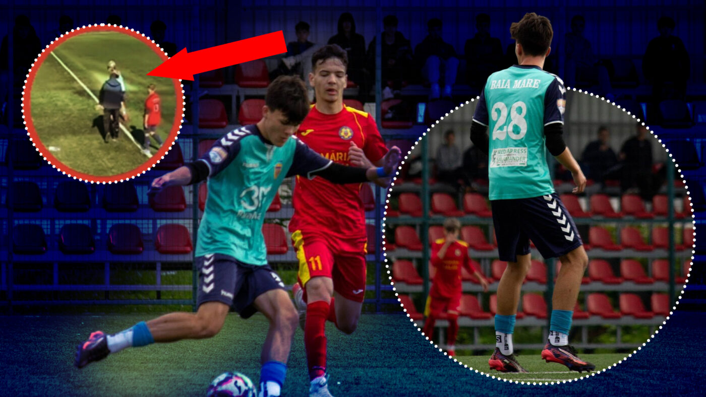 EXCLUSIV Imagini greu de privit: junior înjurat și lovit de propriul antrenor, fost campion cu Steaua, chiar în timpul meciului!