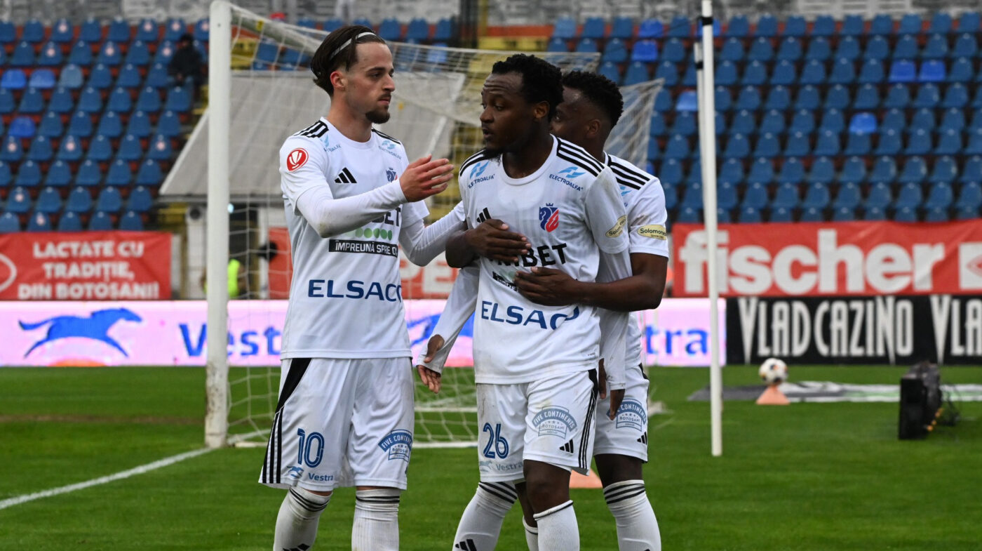 FC Botoșani – Metaloglobus 3-2, în etapa 5 din play-out-ul Superligii. Echipa bucureșteană se îndreaptă spre Liga 2