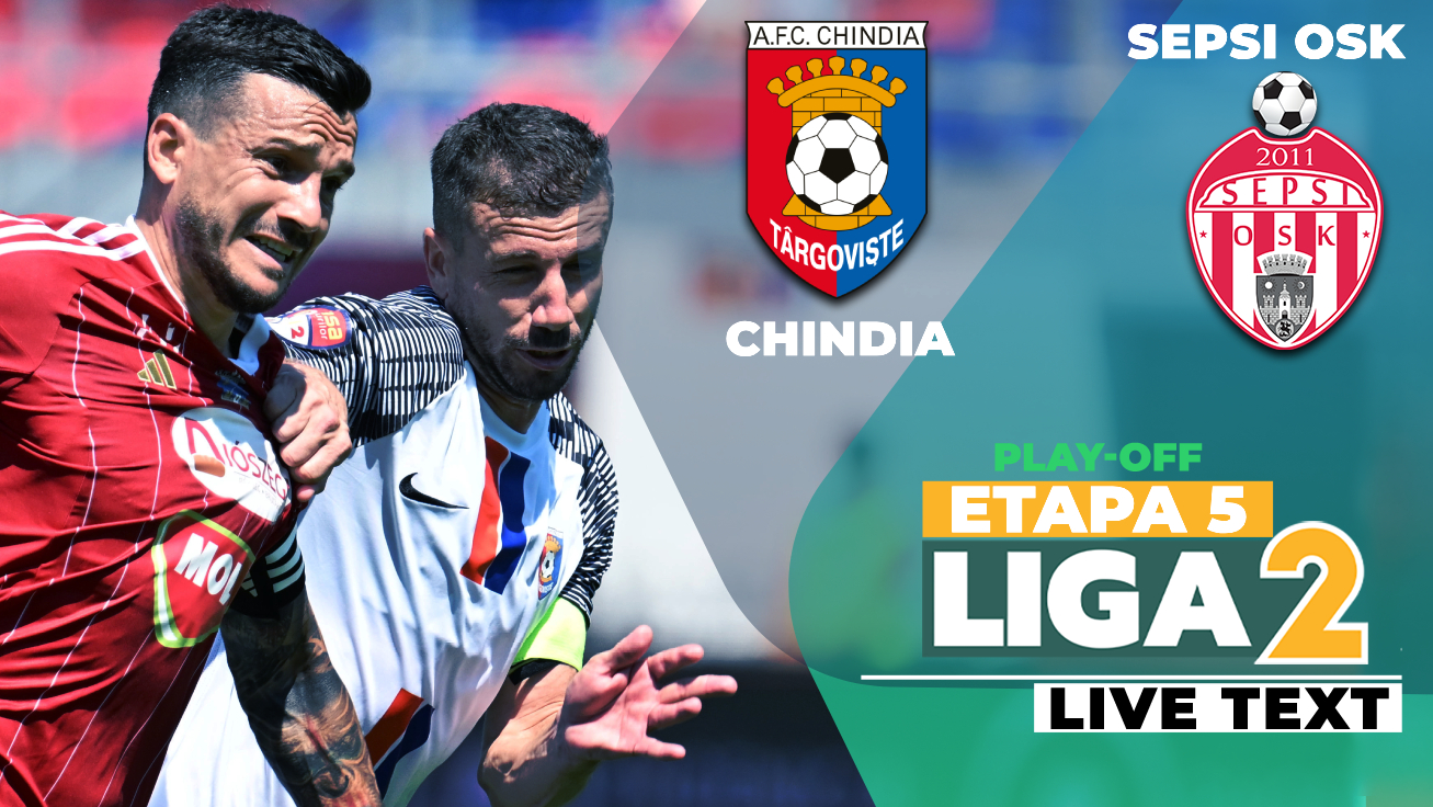 Chindia – Sepsi OSK se joacă ACUM. Târgoviștenii speră la primul rezultat pozitiv în play-off, conduși de un nou antrenor. Covăsnenii sunt neînvinși de 17 jocuri