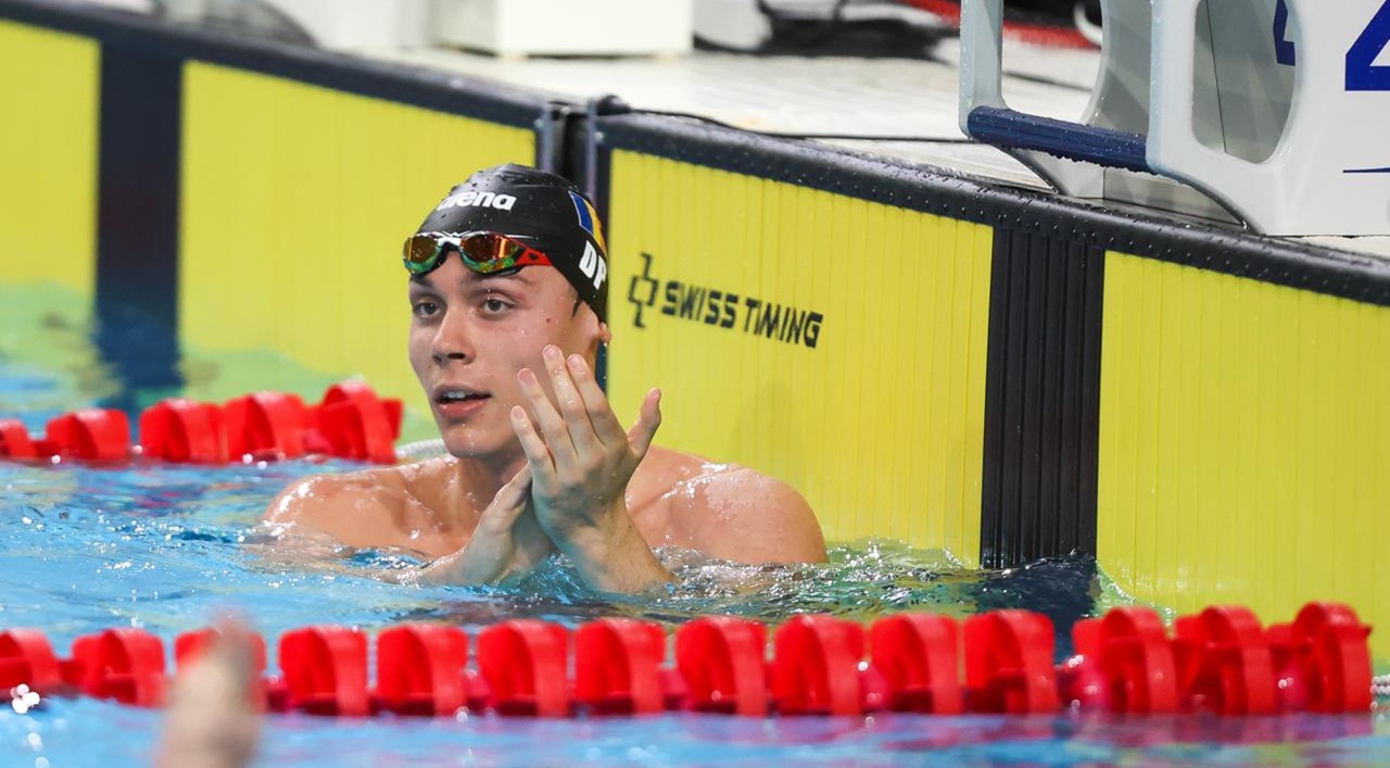 David Popovici a luat prima medalie de aur în 2026! A atras toate privirile cu tatuajul său, făcut după ideea tatălui