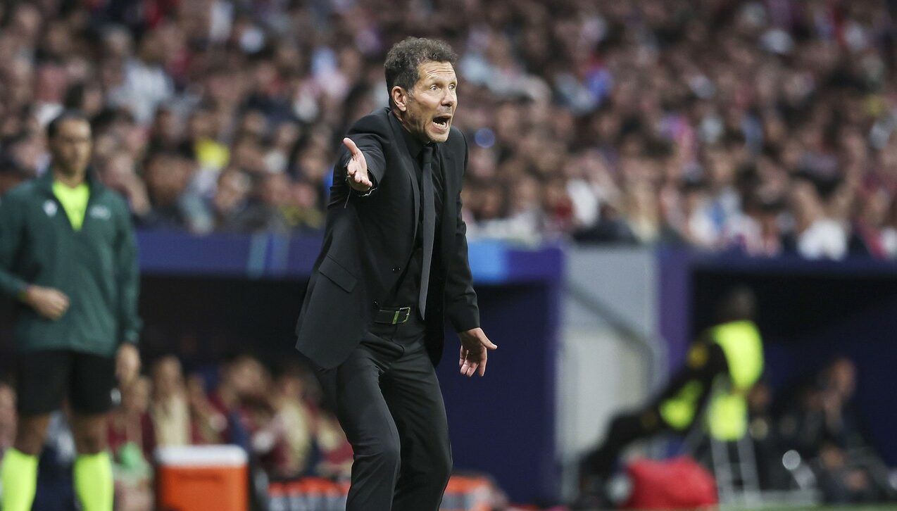 Imagini care nu s-au văzut la TV! Diego Simeone, altercație cu un jucător de la Arsenal în remiza cu Atletico Madrid