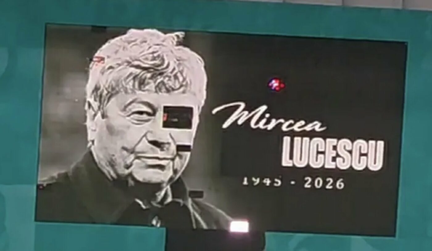 Ne-am făcut de râs în toată Europa. A venit reacția când au văzut imaginea cu Mircea Lucescu pe cubul de la Arena Națională