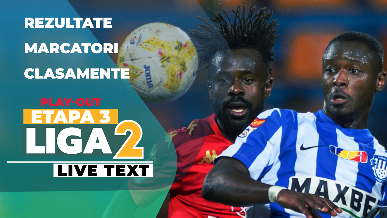 Liga 2, etapa 3 din play-out | AFC ASA Târgu Mureș câștigă la Iași, Reșița remizează la Afumați, în derby-urile rundei. Rezultate surpriză la Bacău, Bistrița, Slatina și Chiajna