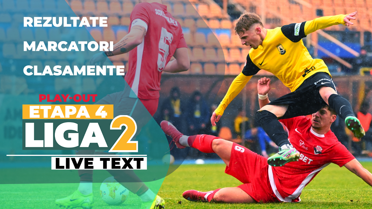 Liga 2, etapa 4 din play-out | Cele opt meciuri încep la ora 11:00