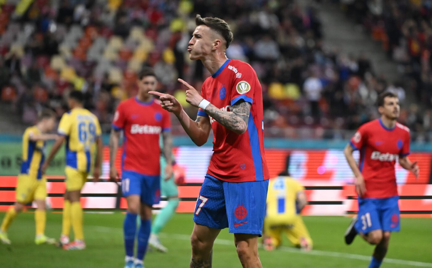 Octavian Popescu a marcat primul gol după 354 de zile! De la ce meci nu mai punctase jucătorul lui FCSB