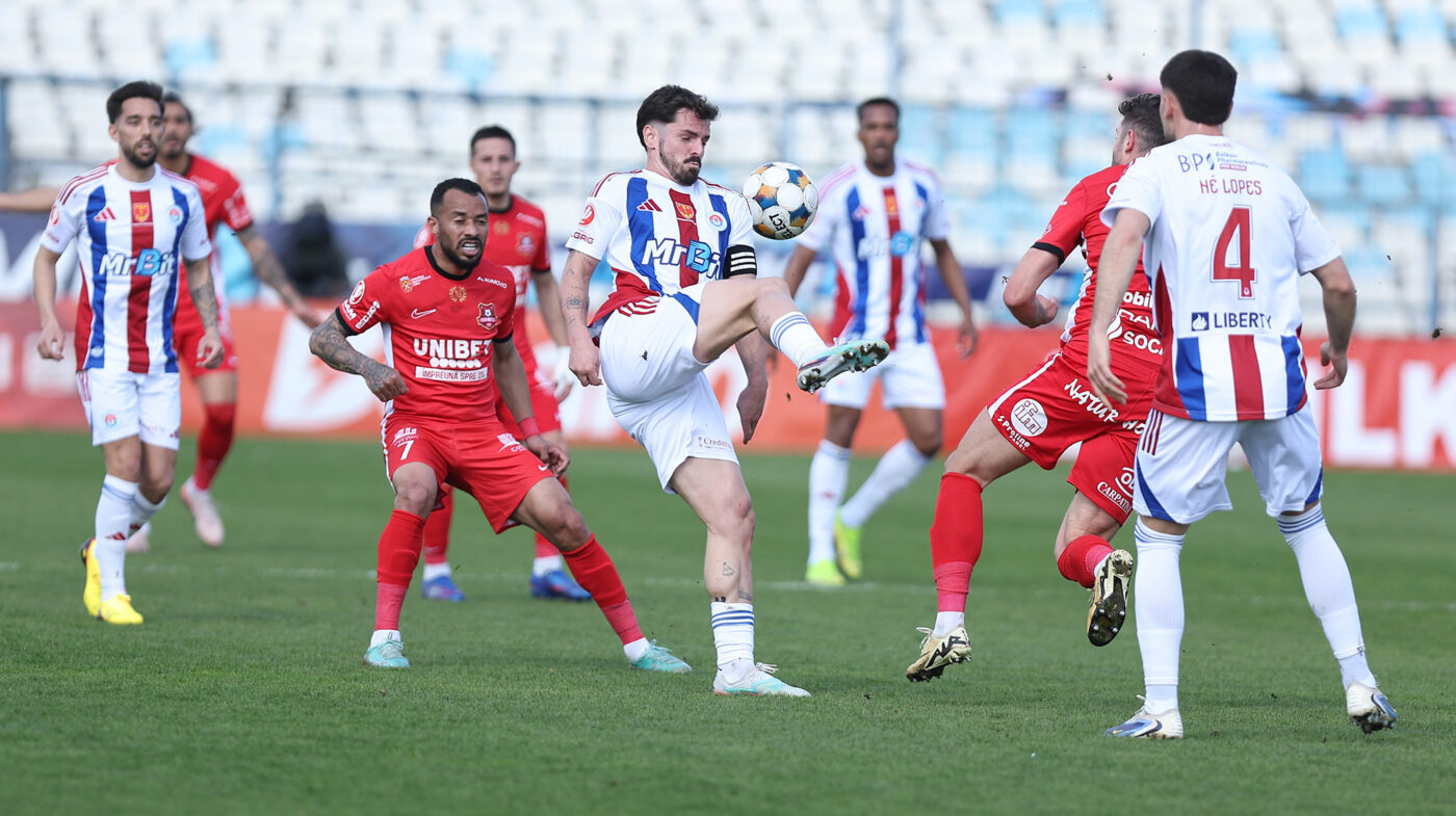 Oțelul – Hermannstadt 2-0, în etapa 3 din play-out-ul Superligii. Echipa din Sibiu rămâne pe loc de retrogradare