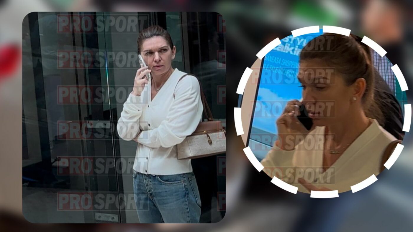FOTO PAPARAZZI Simona Halep, îngândurată la shopping. Șoferul i-a cărat cumpărăturile, în timp ce ea se ocupa de afaceri prin telefon