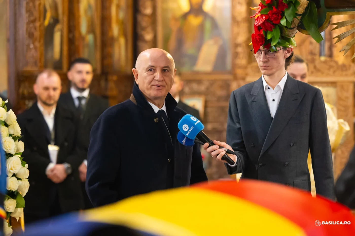 George Copos, discurs-manifest la slujba lui Mircea Lucescu. A vorbit despre sărăcia din care s-a ridicat prietenul său