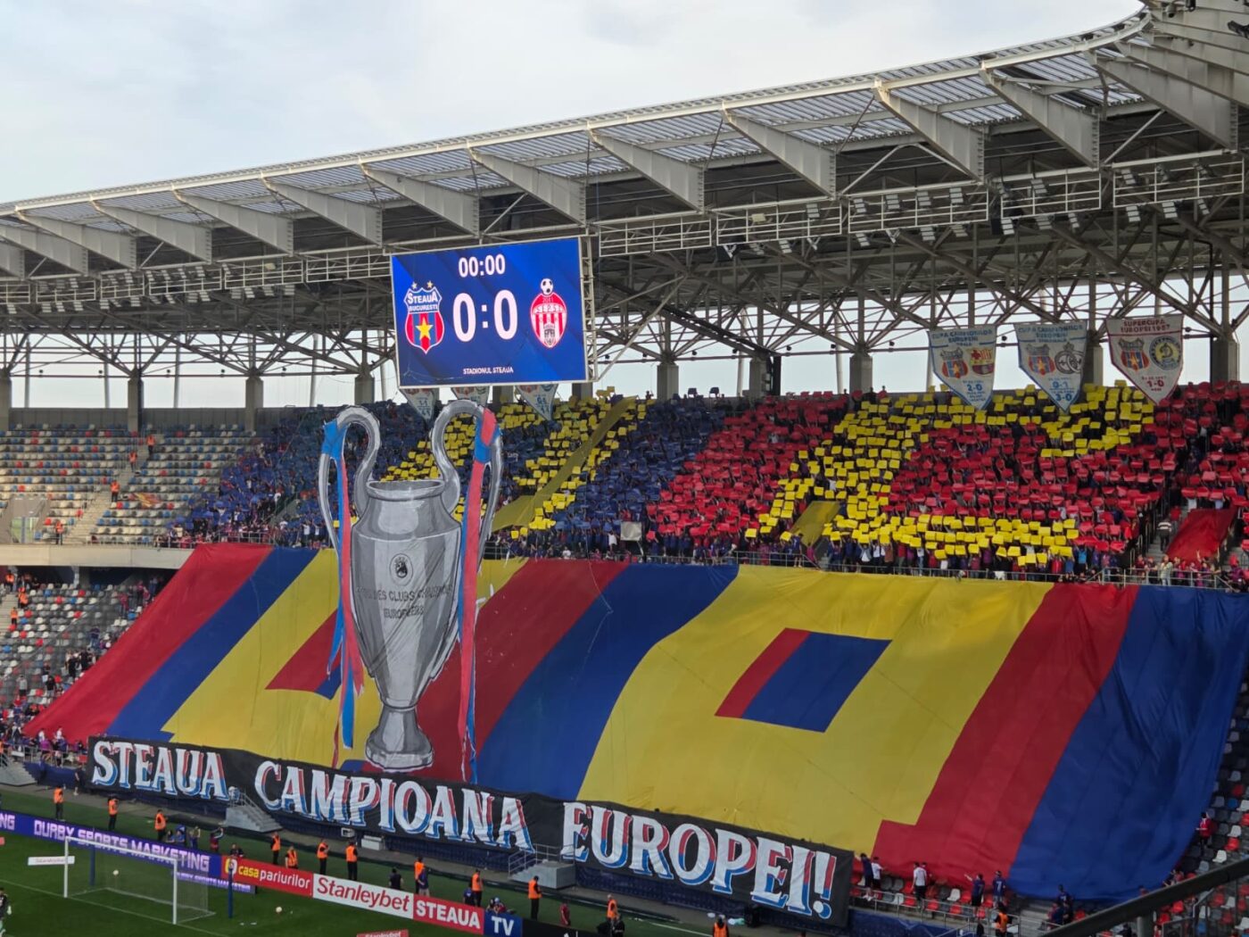 Coregrafia galeriei Stelei la 40 de ani de la victoria istorică din finala Cupei Campionilor Europeni