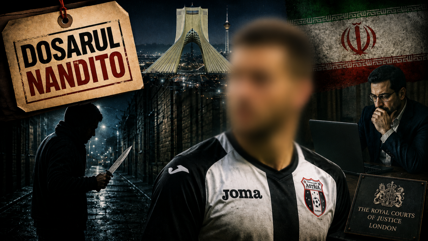 EXCLUSIV Fotbalist român plătit de Iran să înjunghie la comandă un jurnalist potrivnic regimului de la Teheran! Povestea anului: mijlocașul de la Astra Giurgiu, acuzat de procurorii britanici în procesul uluitor început la Londra