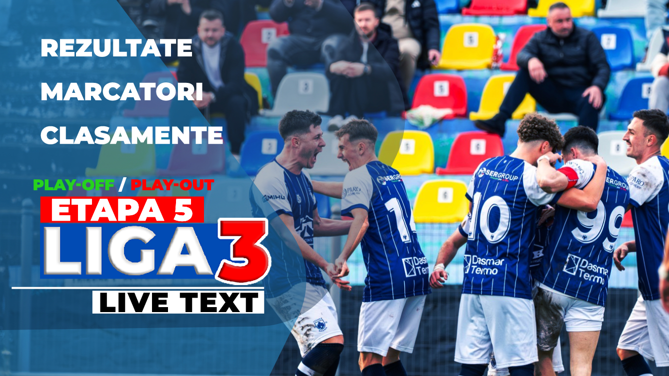 Liga 3, etapa 5 din play-off și play-out | Știința Poli Timișoara și SCM Râmnicu Vâlcea sunt cu un pas în Liga 2, în Seriile 1 și 2 este luptă strânsă pentru locul 1 direct promovabil