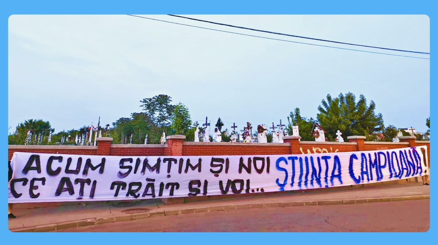 Oltenii, precum napoletanii: mesaj la cimitir, după câştigarea titlului: „Acum ştim şi noi…”