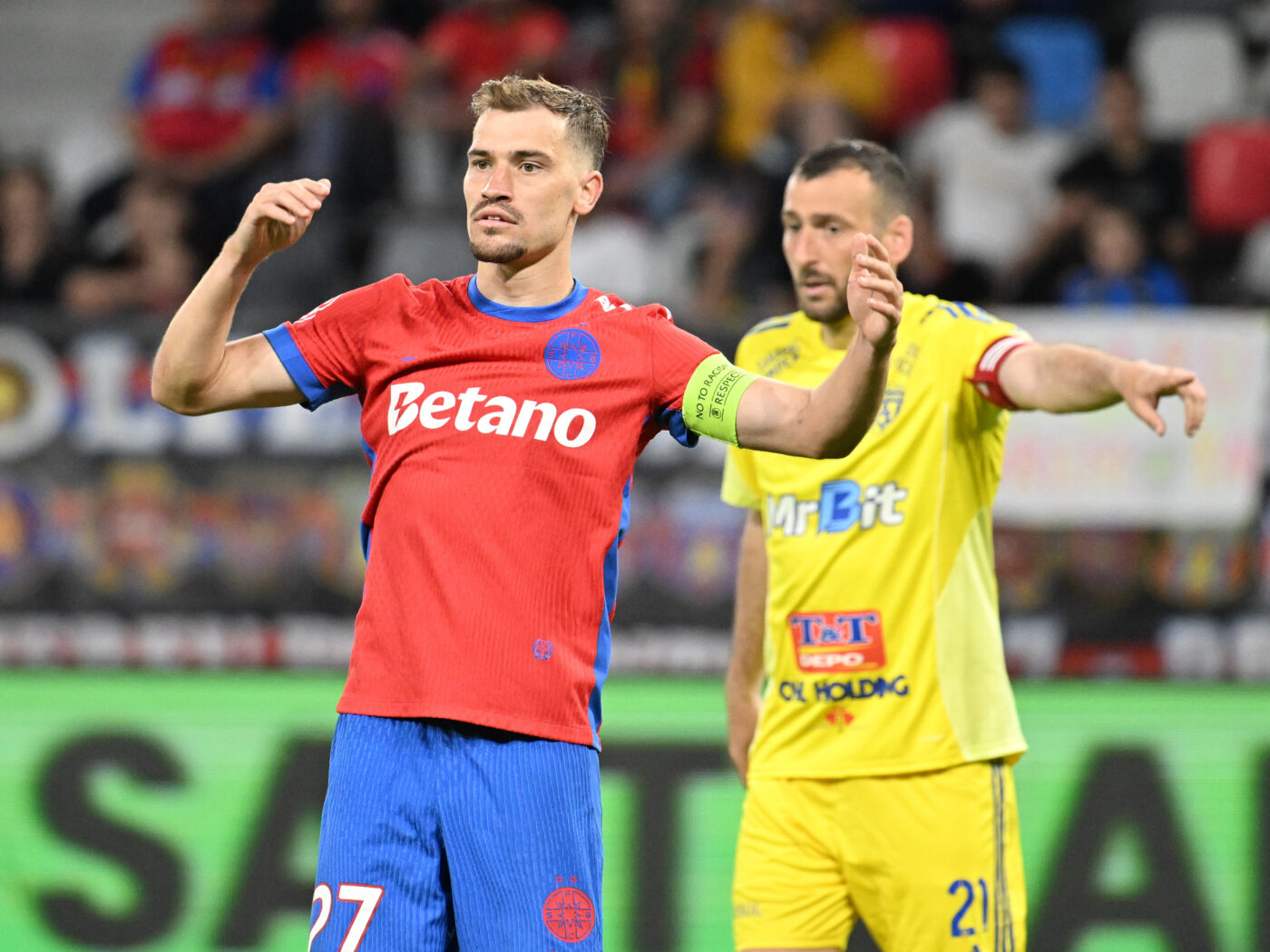 DECLARAȚII Darius Olaru și Joyskim Dawa au încercat să explice neputința campioanei după FCSB – Slobozia 0-0: „Ne pare rău”