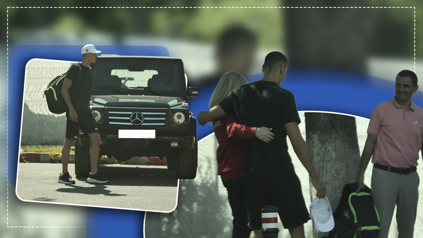 FOTO PAPARAZZI Întâlnirea zeilor! David Popovici a coborât din Mercedesul de 500.000 de euro și a luat-o în brațe pe Nadia Comăneci