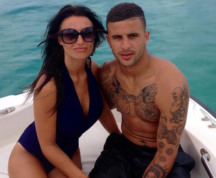 Kyle Walker și fosta parteneră, Annie Kilner