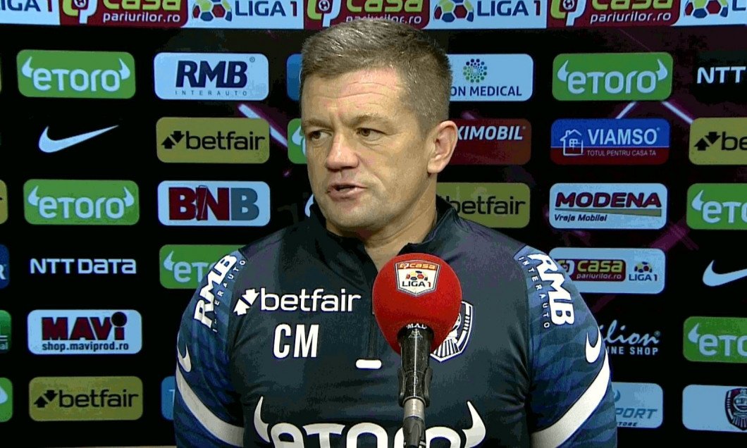 Dan Petrescu a pregătit meciul cu FCSB. Antrenorul de la flash-interviu, Cristian Moldovan, recunoaște: „M-am consultat cu el”