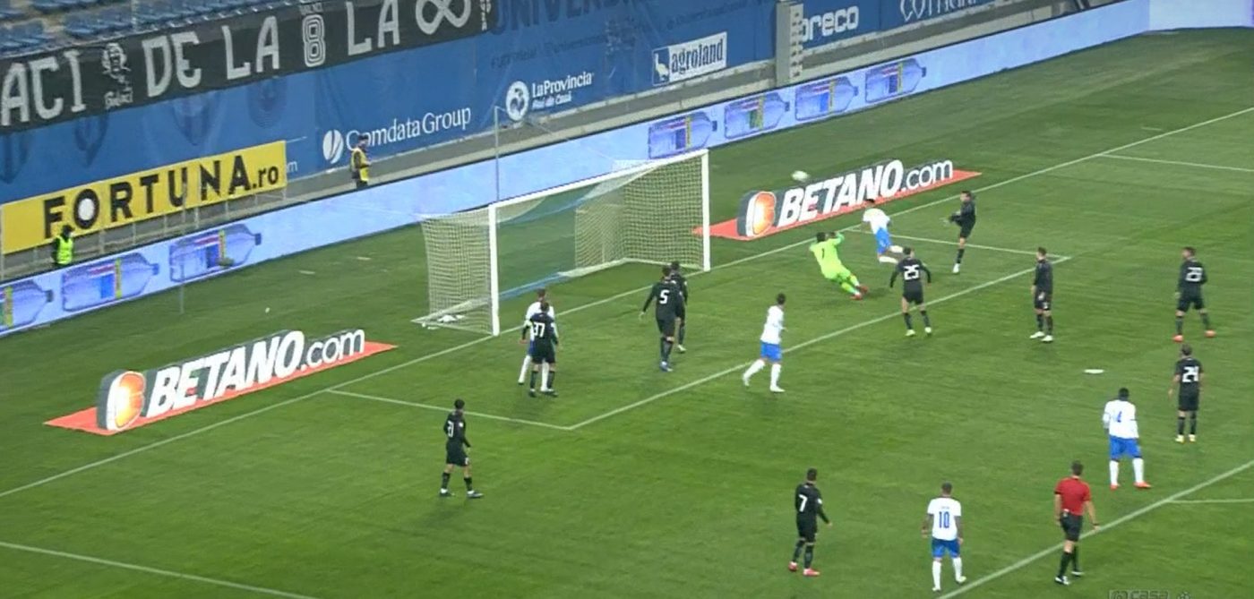 Ștefan Baiaram, ratare cu poarta goală! Mijlocașul Universitații Craiova, imitat de Alexandru Tudorie | FOTO & VIDEO