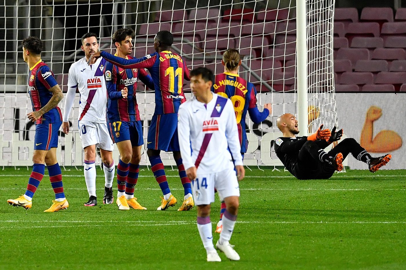 Barcelona, salvată de golul lui Ousmane Dembele! Catalanii, aproape de o altă rușine în La Liga | VIDEO