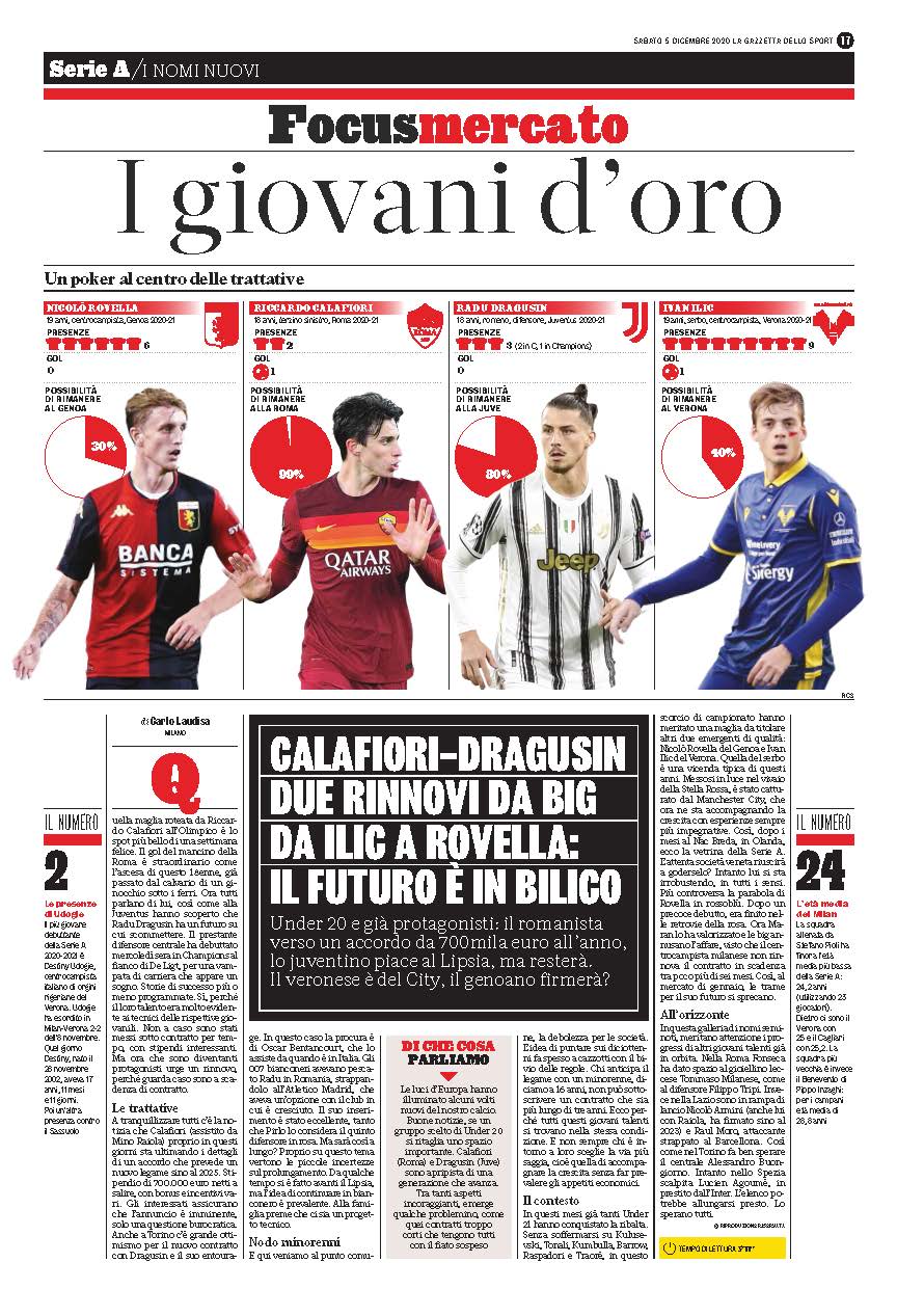 Radu Drăgușin, dorit de Leipzig, anunță cotidianul La Gazzetta dello Sport