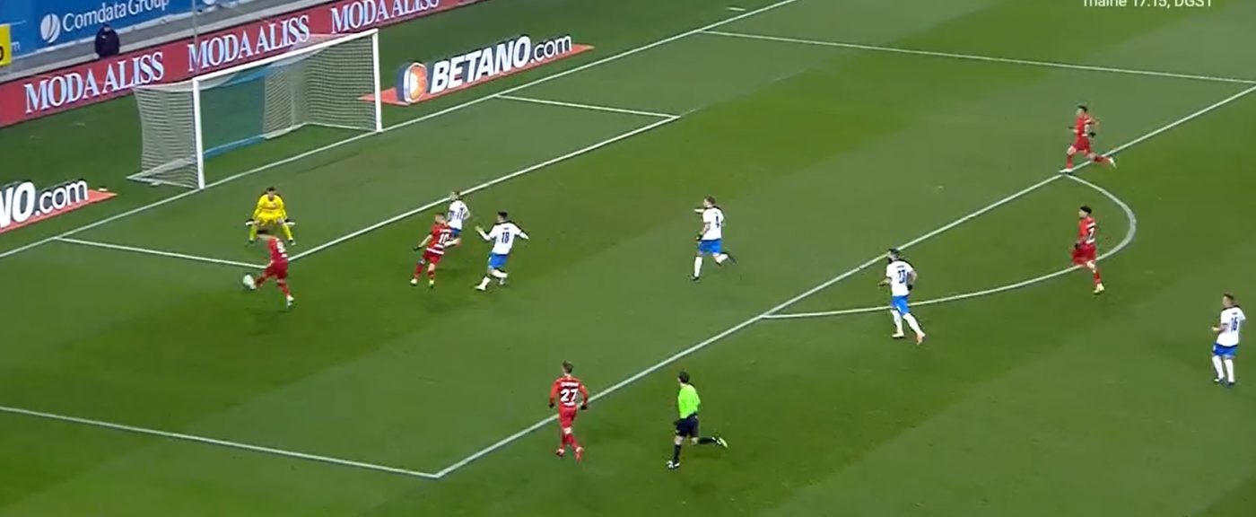 Momentul genial așteptat de Gigi Becali la Craiova! Pasă Florinel Coman, gol Dennis Man! Cum a deschis scorul FCSB | VIDEO & FOTO