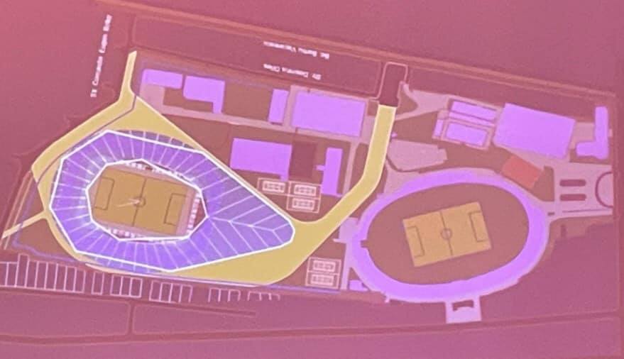 Prima schiță cu noul stadion al lui Dinamo / FOTO: Facebook Noul Stadion „Dinamo”