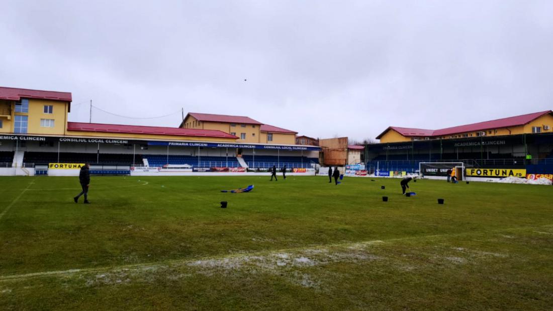 Când se joacă meciul Academica Clinceni – FC Argeș! Partida de azi, amânată după ce terenul a fost grav afectat din cauza ploii torențiale