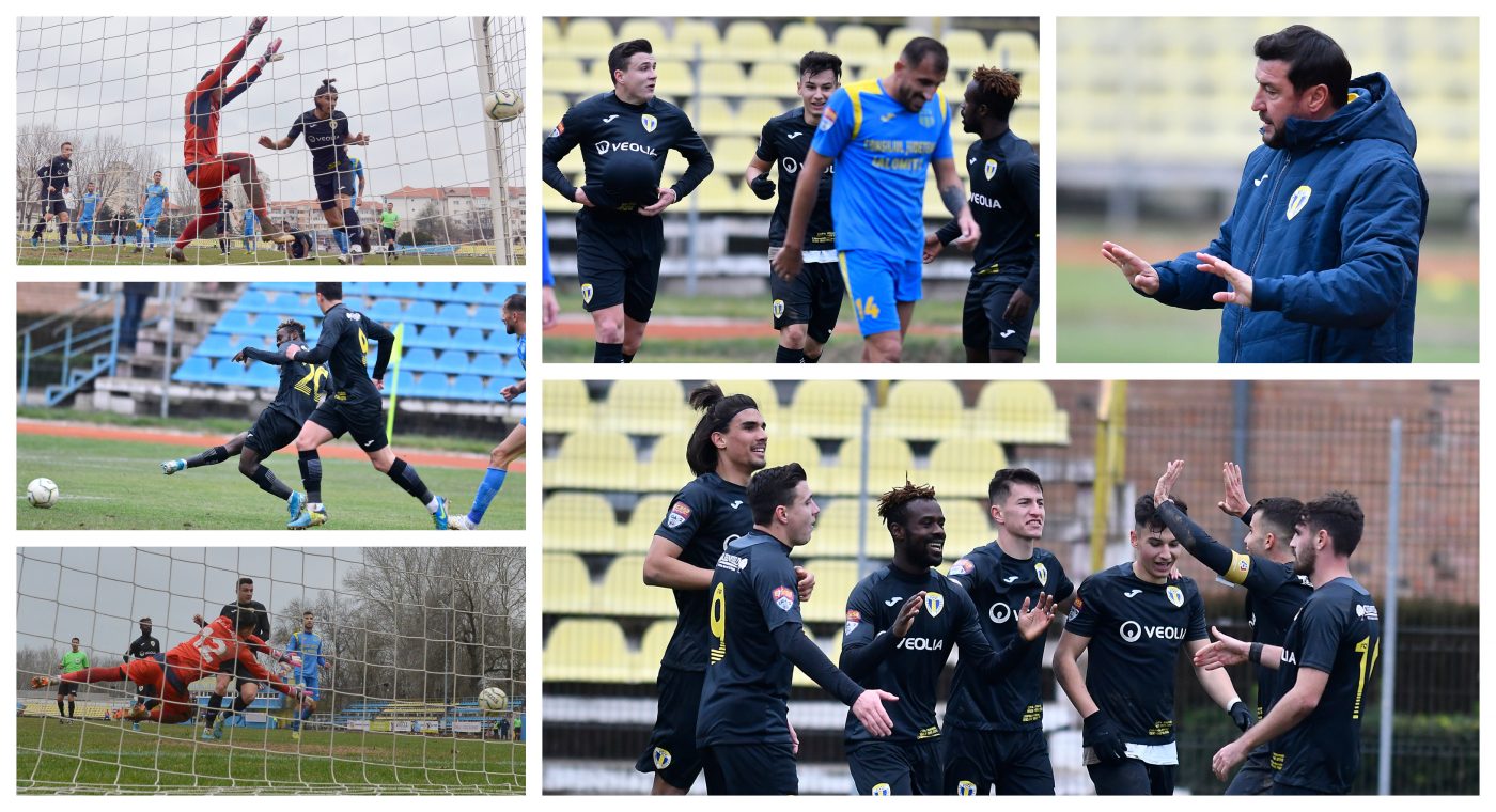 Petrolul încheie anul cu o victorie la scor la Slobozia, însă rămâne în afara locurilor de play-off. Viorel Moldovan: ”Trebuie să sudăm lucrurile. Este nevoie de timp, dar știu că nu există acest timp”
