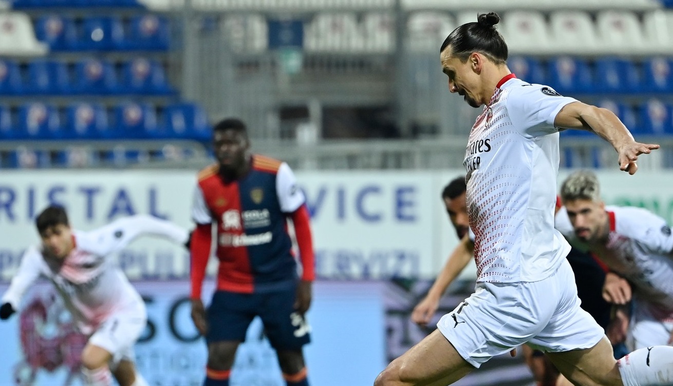 Cagliari – AC Milan 0-2. Ibrahimovic, de neoprit! Suedezul a reușit o dublă, iar Răzvan Marin tremură pentru evitarea retrogradării