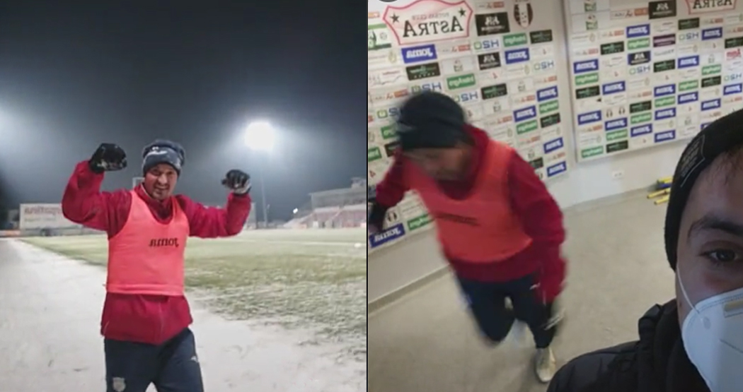 Constantin Budescu, execuție fenomenală de la vestiare! A marcat un gol fabulos, direct de pe tunel, cu piciorul de sprijin, și va deveni viral în toată lumea! VIDEO