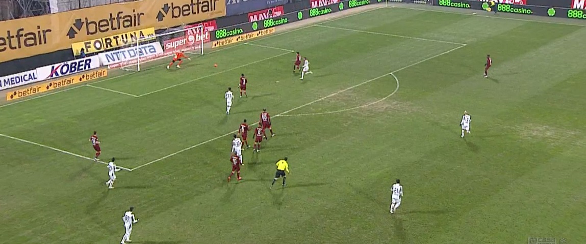 Constantin Budescu, ajutor pentru Gigi Becali! Atacantul Astrei a marcat pe terenul lui CFR Cluj cu „sprijinul” lui Vinicius | FOTO & VIDEO