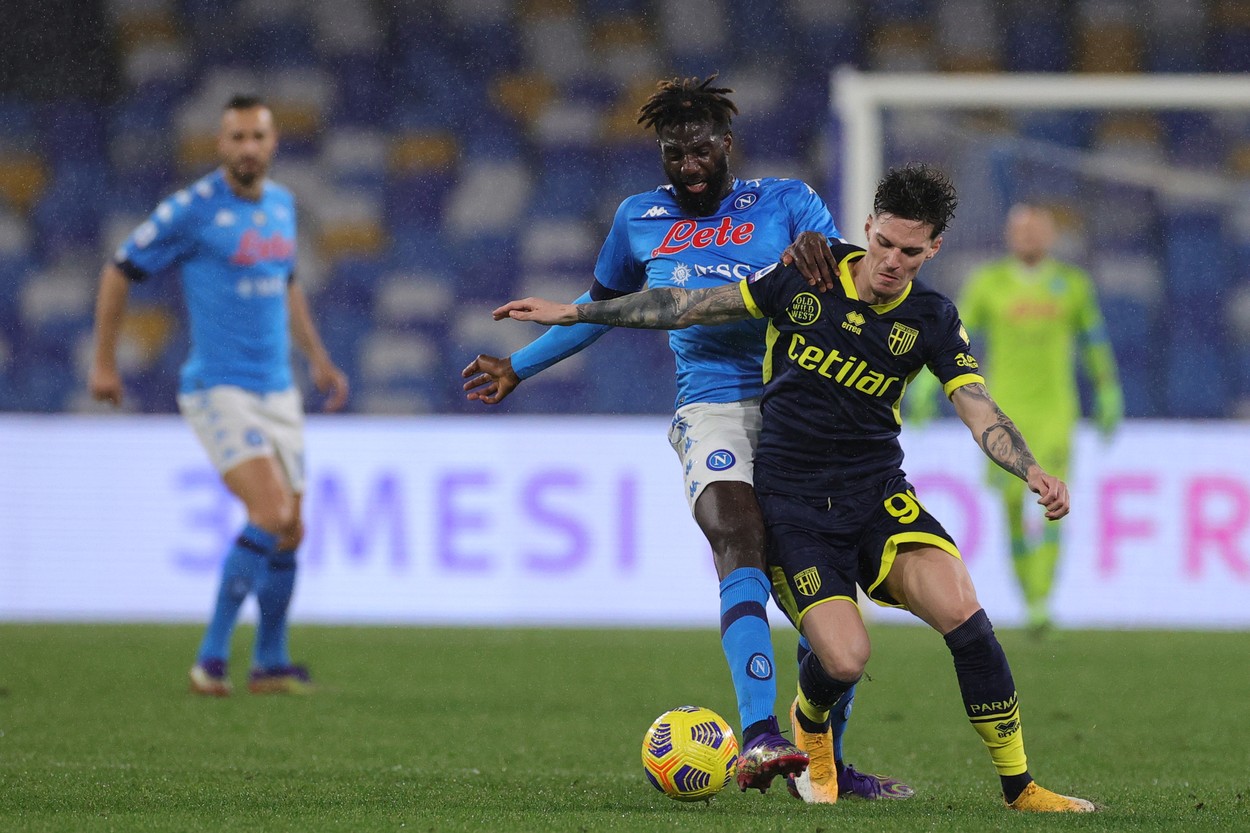Dennis Man a debutat aseară pentru Parma, în înfrângerea cu Napoli 0-2