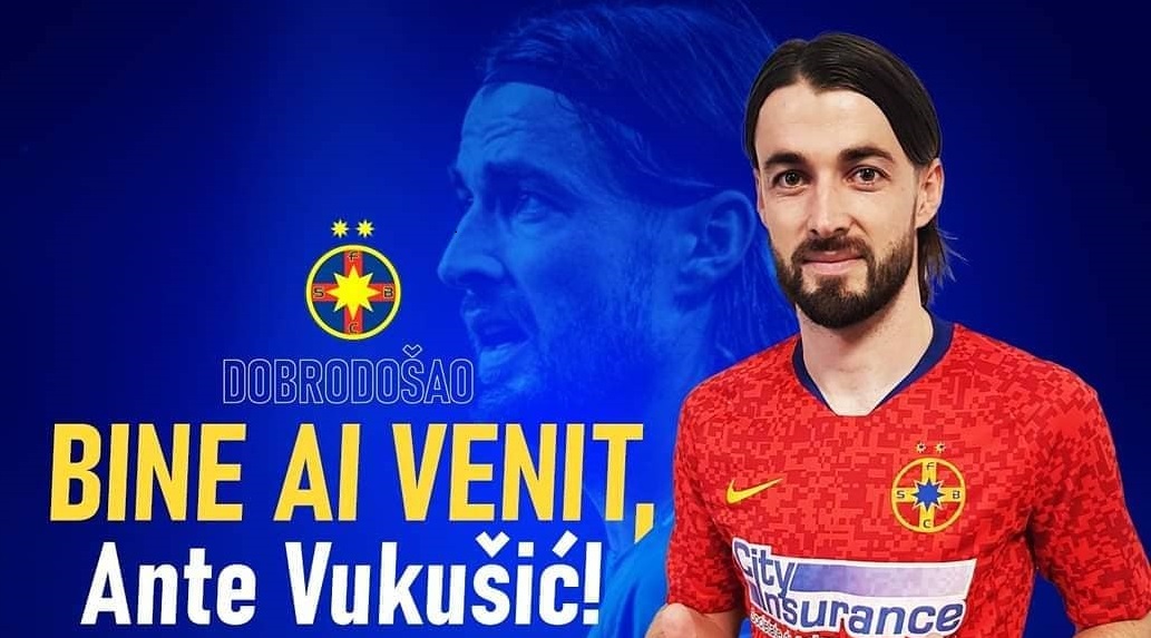 OFICIAL | Ante Vukusic este jucătorul FCSB! Prima reacție a atacantului: „Am fost atras de istoria glorioasă a clubului”