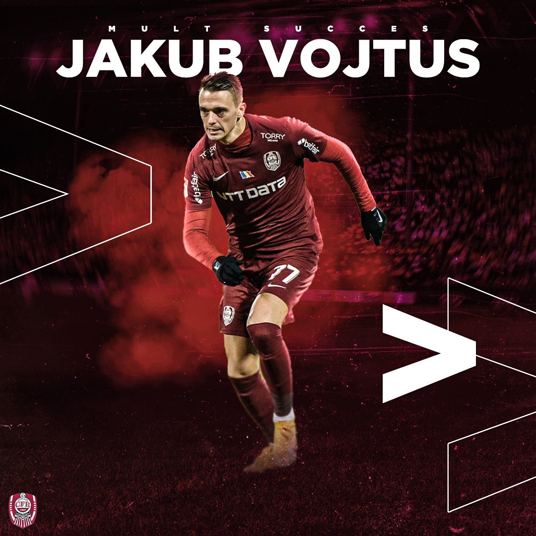CFR Cluj s-a despărțit de unul dintre jucătorii aduși de Dan Petrescu. Câți bani încasează formația campioană după transferul lui Jakub Vojtus