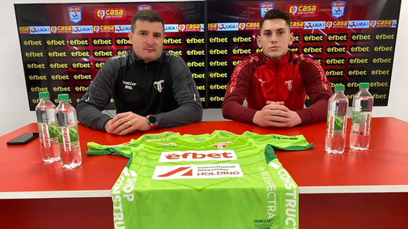 OFICIAL | UTA a perfectat un nou transfer, un tânăr portar. Laszlo Balint: ”Sper din tot sufletul să fie la nivelul așteptărilor noastre”