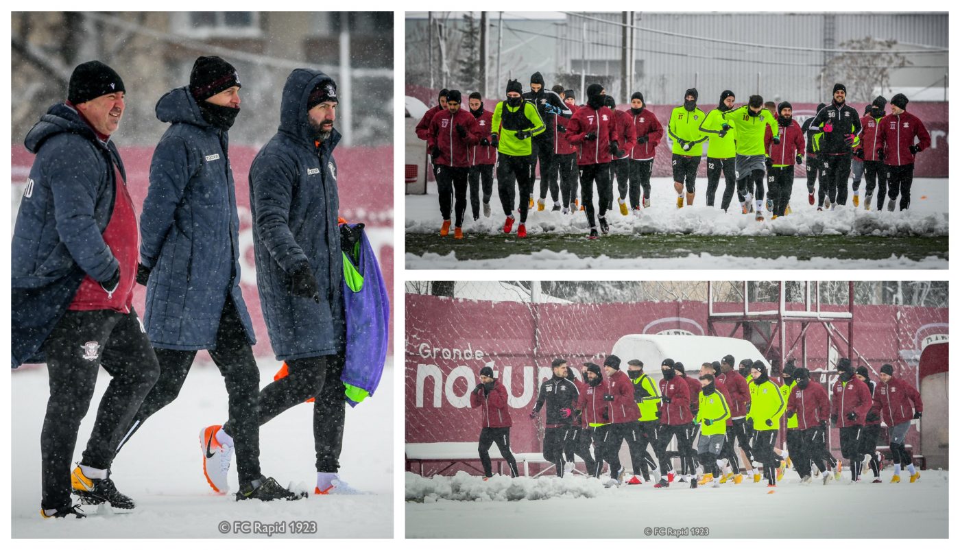 Rapid a avut 29 de jucători la reunire. Motivul pentru care primul antrenament din 2021 a avut loc la Coresi, fundașul aflat în probe și ce spune clubul despre absențele lui Raul Costin și Ciuculescu