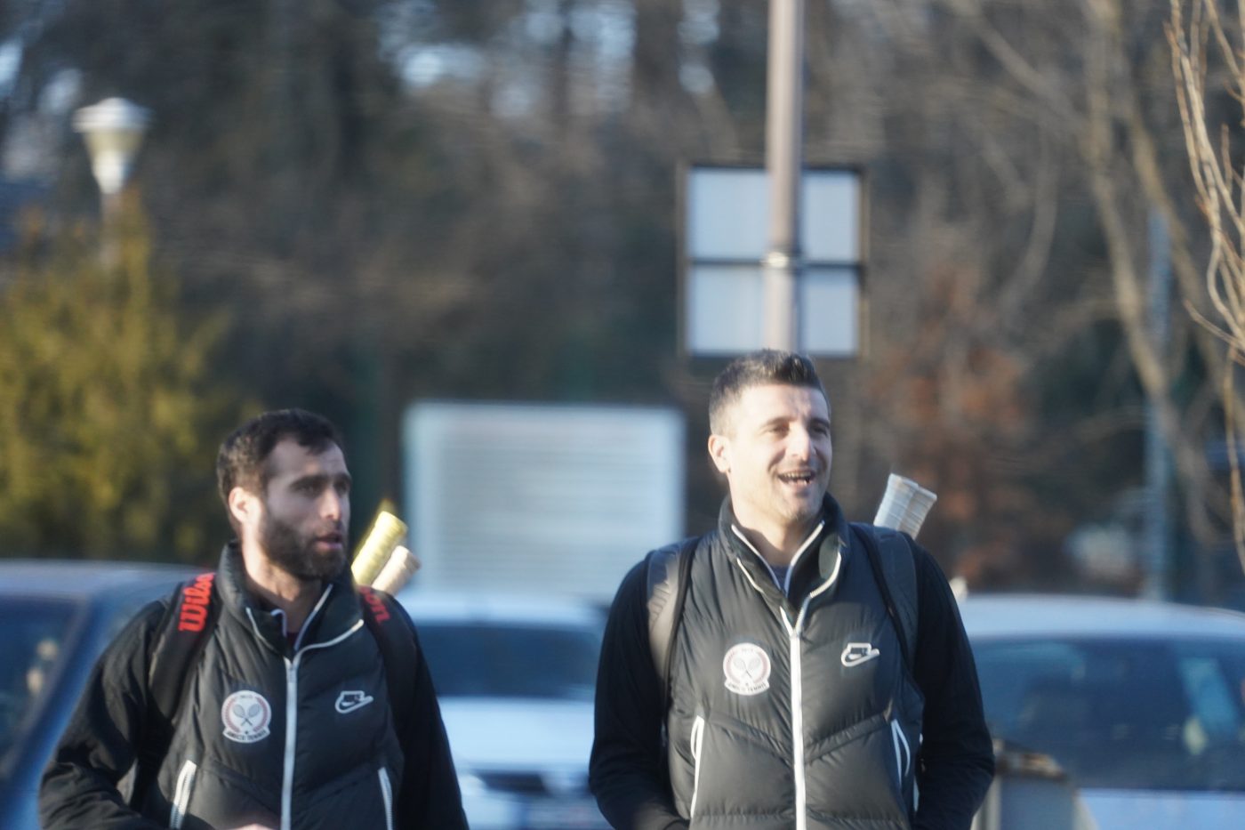 Daniel Niculae și Vasile Maftei, distracție la final de iarnă. Foștii jucătorii ai Rapidului s-au înfruntat pe terenul de tenis | EXCLUSIV FOTO