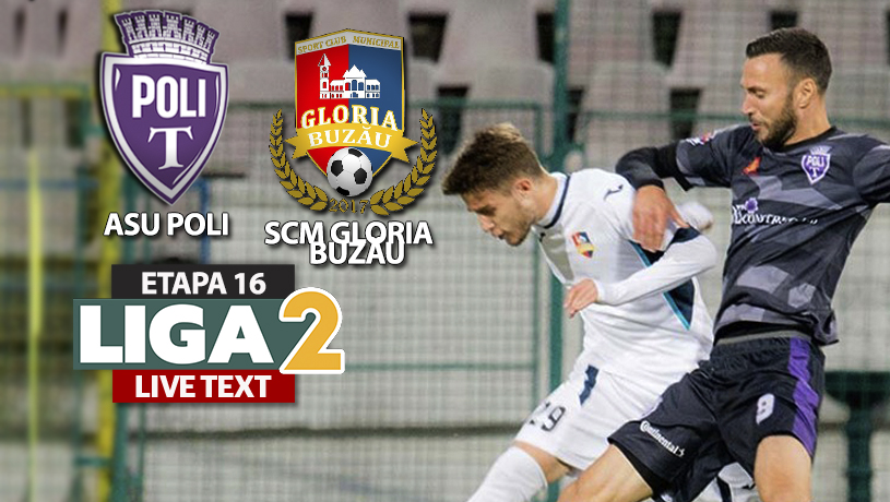 S-a reluat campionatul Ligii 2! ASU Poli – SCM Gloria Buzău se joacă ACUM. Ioan Mera înscrie cu o lovitură de cap, Dorin Codrea trimite și el în plasă