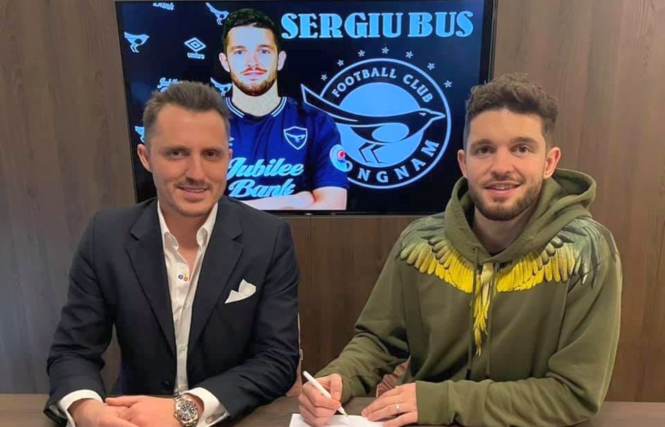 Sergiu Buș, restricționat în Coreea de Sud! Ce a pățit atacantul imediat după ce a aterizat