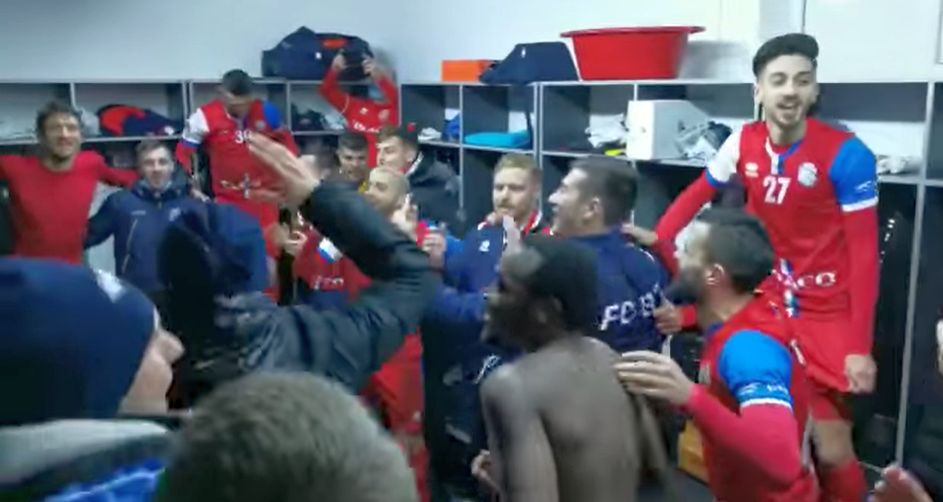 FC Botoșani, show în vestiar, după ce a învins campioana CFR Cluj! Cum au sărbătorit jucătorii lui Marius Croitoru | VIDEO