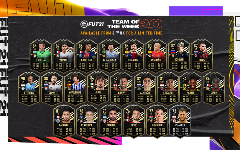 EA Sports introduce un nou eveniment în FIFA 21: Team Of The Week 20