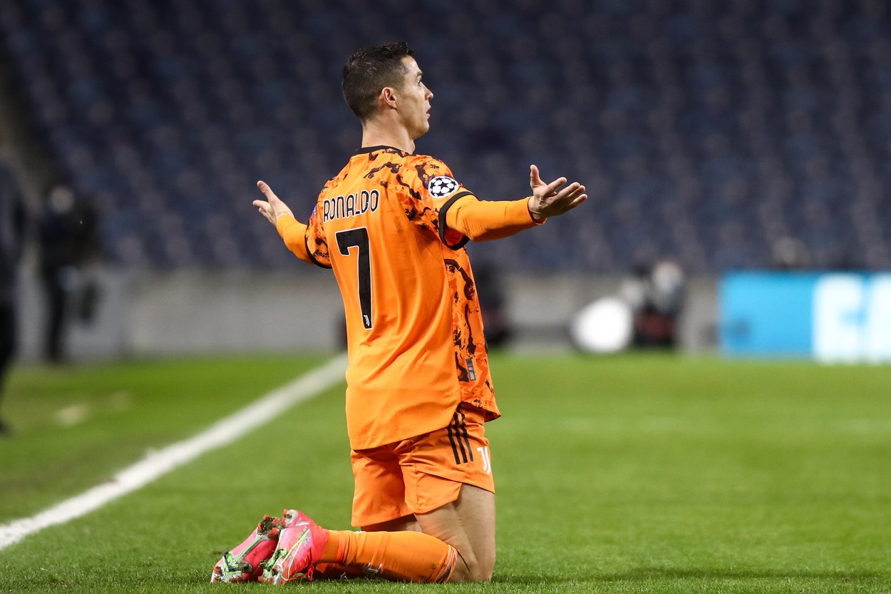 Cristiano Ronaldo, momente jenante la Porto! Starul lui Juventus s-a făcut de râs și a cedat nervos: „Inexistent”! FOTO & VIDEO