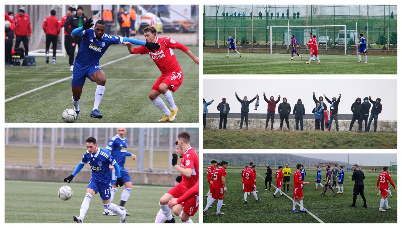 ”FC U” Craiova, învinsă de CSM Slatina la finalul cantonamentului de la Mogoșoaia. Ovidiu Stângă n-a contat însă pe mai mulți jucători