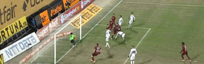 Scandal uriaș la meciul CFR Cluj – FC Voluntari. Ardelenii au cerut gol la execuția lui Vinicius, dar arbitrul a cosiderat că mingea nu a trecut de linia porții | VIDEO