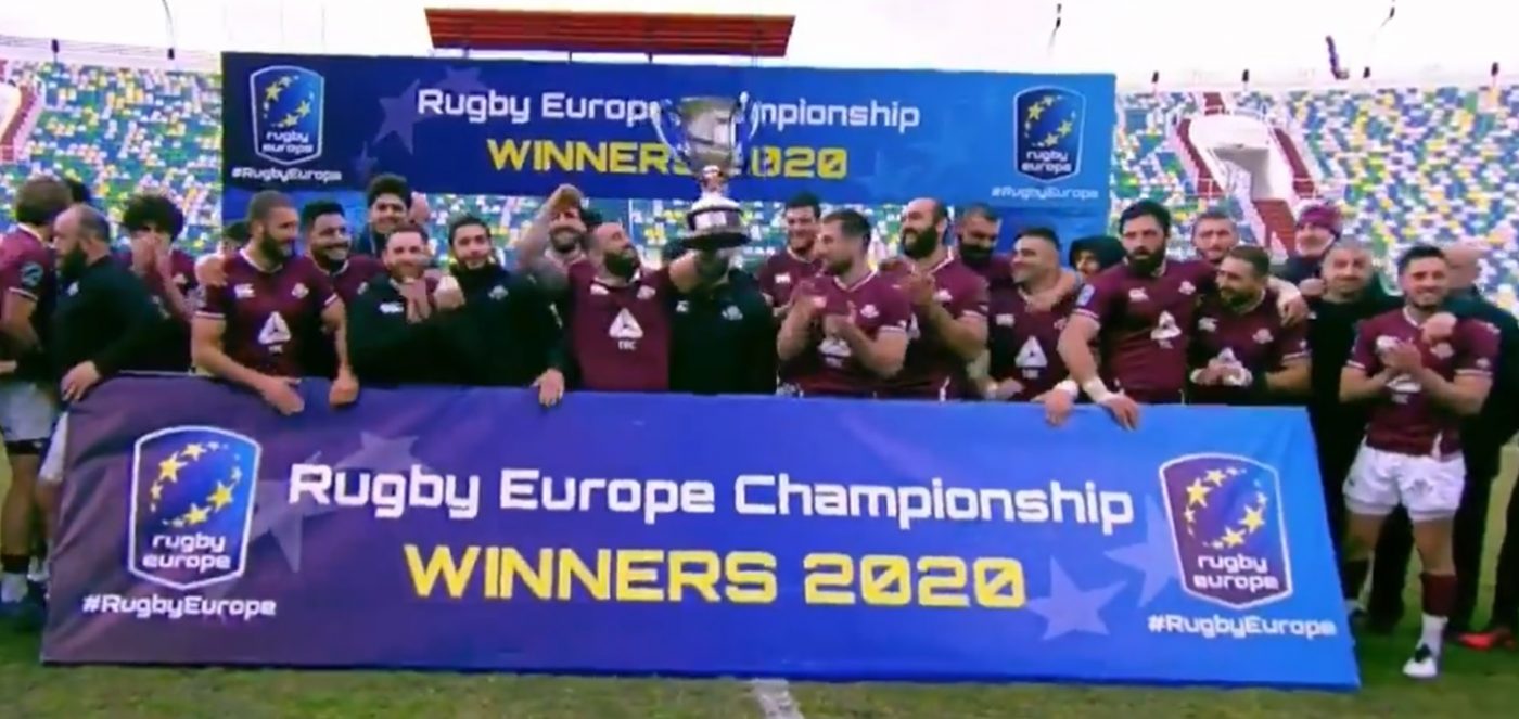 România, pe locul 3! Georgia a câștigat Rugby Europe Champonship ediția 2020, terminată în 2021