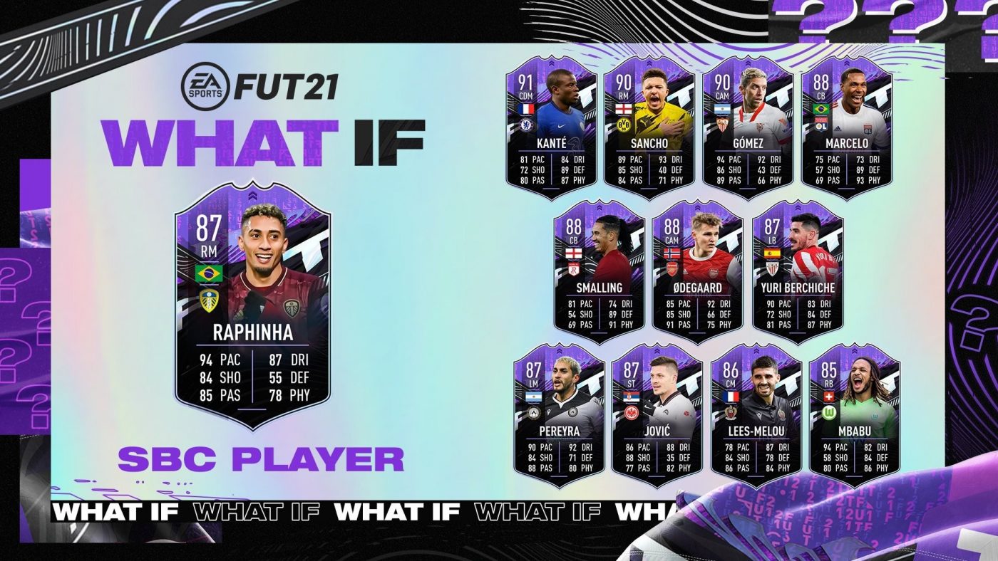 Raphinha în FIFA 21 | Cerințe SBC, recompense, data de expirare și ultimele informații despre cardul mijlocașului
