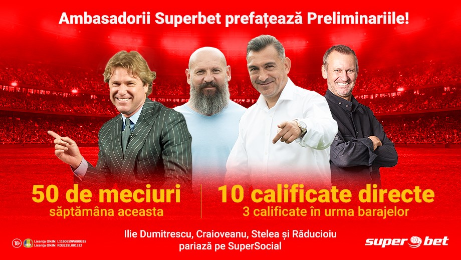 SuperLegendele prefațează Preliminariile Mondialului! Află cum văd Mister, Grande, „Arnold” și Răducioiu calificările din Europa!
