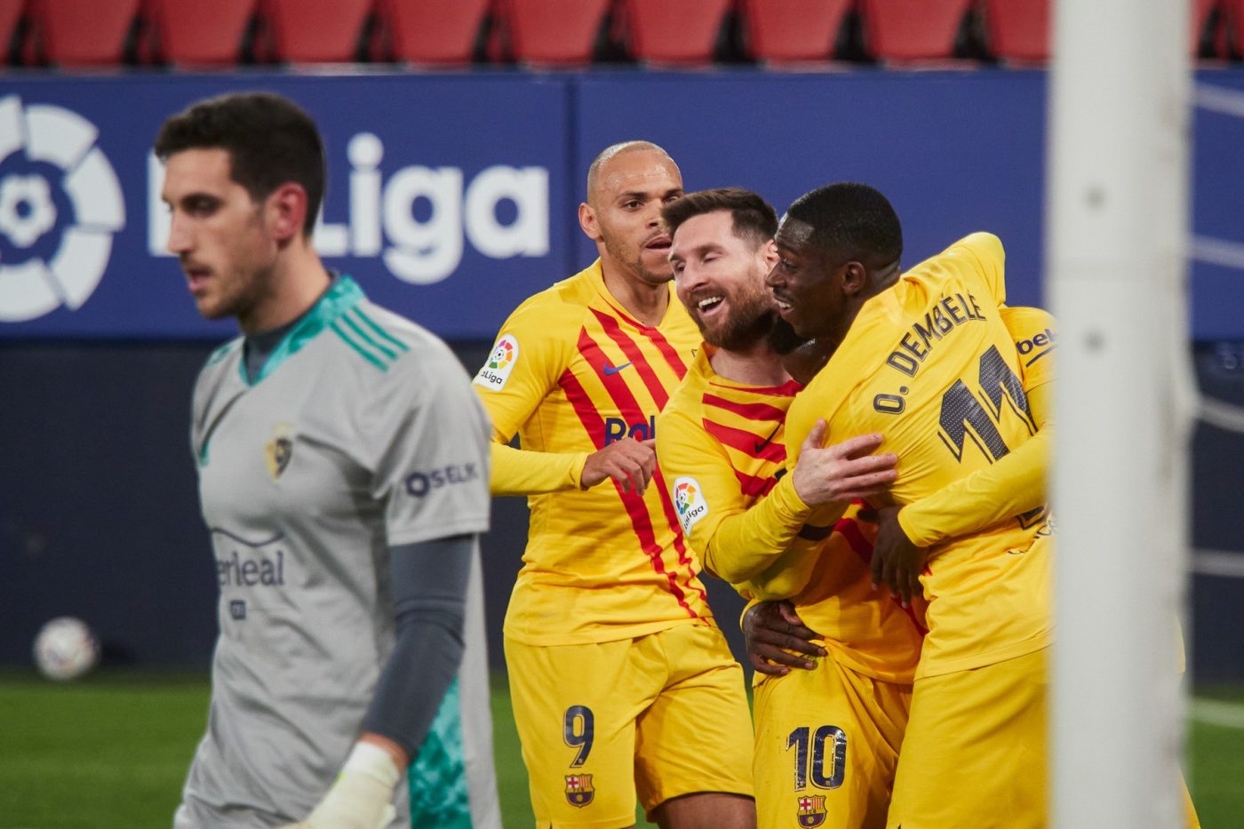Osasuna – Barcelona 0-2. Leo Messi a dat recital și s-a remarcat cu un assist superb. Catalanii, gata de un meci mare cu PSG
