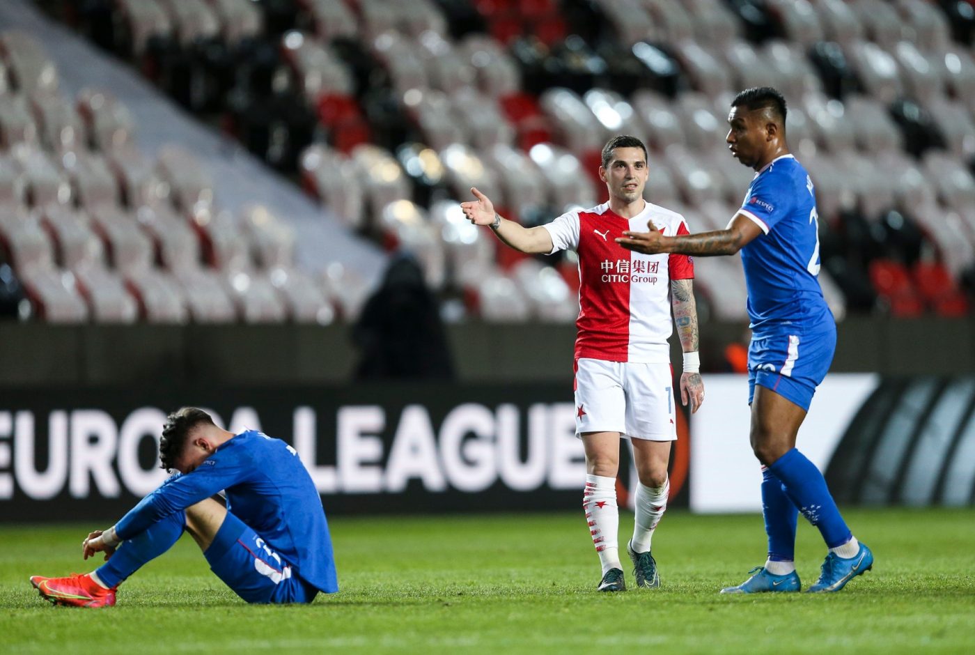 Nicolae Stanciu și Ianis Hagi, întâlnire memorabilă! Slavia Praga – Rangers 1-1, Video Online din optimile Europa League! Spectacol al celor doi români, sub ochii lui Ovidiu Hațegan