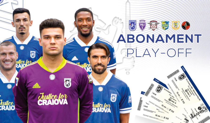 FC Universitatea Craiova pune în vânzare abonamente virtuale pentru meciurile din play-off pe care alb-albaștrii le vor disputa pe stadionul „Ion Oblemenco”