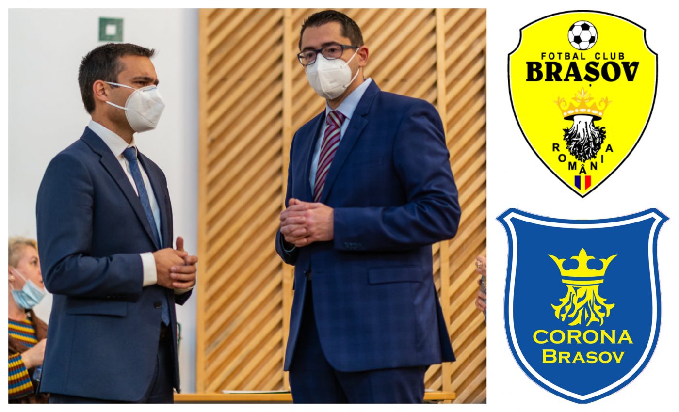 Primarul și viceprimarul sunt pentru un proiect ”new FC Brașov”, dar au opinii diferite despre echipa de fotbal a Coronei. Liga Suporterilor Stegari a reacționat
